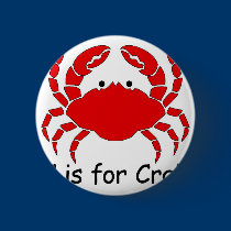 C is for Crab buttons