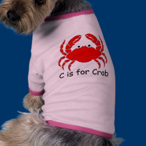 C is for Crab pet clothing