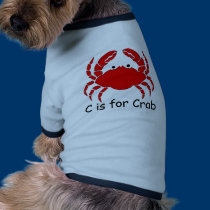 C is for Crab pet clothing