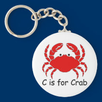 C is for Crab keychains