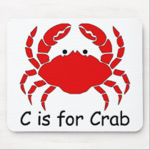 C is for Crab mousepads