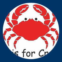 C is for Crab stickers
