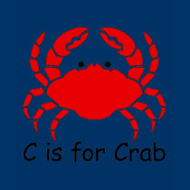 C is for Crab t-shirts