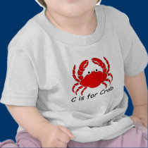 C is for Crab t-shirts