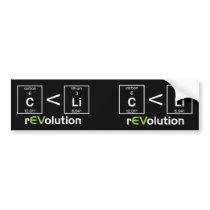 C is less than Li bumper stickers