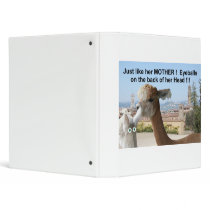 C Justlikehermothereyeballsonthebackofherhead 3 Ring Binder