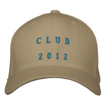 C L U B 2 0 1 2 embroidered hats