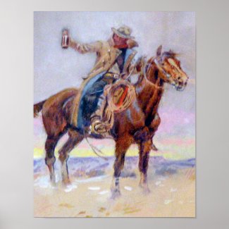 C.M. Russell Western Cowboy Poster