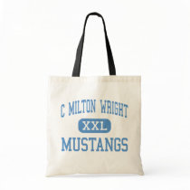 C Milton Wright - Mustangs - High - Bel Air Canvas Bag