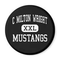C Milton Wright - Mustangs - High - Bel Air magnets by customteamsportswear C Milton Wright - Mustangs - High - Bel Air magnets