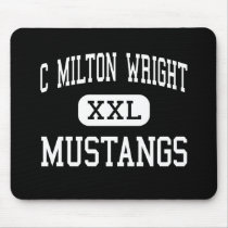 C Milton Wright - Mustangs - High - Bel Air mousepads by customteamsportswear C Milton Wright - Mustangs - High - Bel Air mousepads
