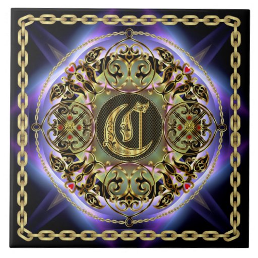 C Monogram Premium Best viewed large. see notes Ceramic Tiles