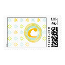 C Monogrammed Postage Stamps by GSquared C Monogrammed Postage Stamps