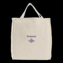 C.N.A.-Personalize Name with Monogram embroidered bags