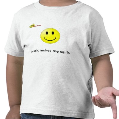 c note music makes me smile toddler kids t shirt by CNoteMusicSchool