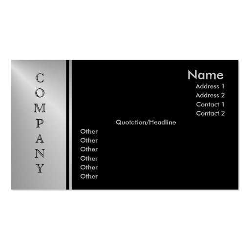 C-Professional Profile Card Business Card Template (front side)