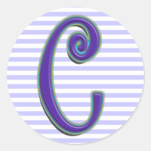 C ROUND STICKER