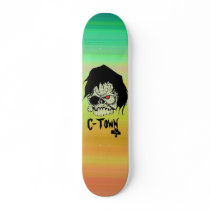 C-Town 901 Pine Skull Design #1 skateboards