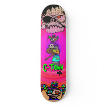 C-Town 901 Pine Skull  Jester  D'voured Design #1 skateboards