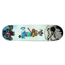 C-Town 901 Pine Skull  Jester  D'voured Design #3 skateboards
