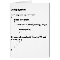 c# u got pwned cards by GotKaos c# u got pwned cards