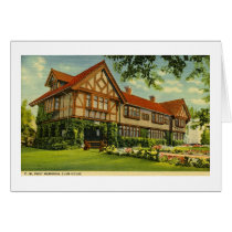 C.W. Post Clubhouse Battle Creek, Michigan Greeting Card