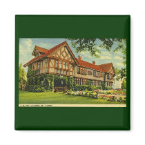C.W. Post Clubhouse Battle Creek, Michigan Fridge Magnet