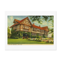 C.W. Post Clubhouse Battle Creek, Michigan Postcards
