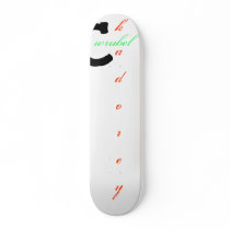 C, wrubel, kadorey skateboard deck