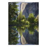 CA, Yosemite NP, El Capitan reflected in Merced Card
