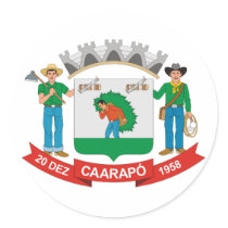 Caarapo MatoGrossodoSul, Brazil stickers by bestflag Caarapo MatoGrossodoSul, Brazil stickers