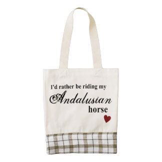 Caballo andaluz bolsa tote zazzle HEART