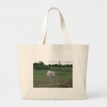 Caballo blanco viejo bolsa de mano