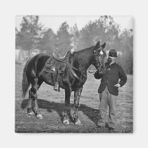 Caballo de guerra civil, 1864 imán para frigorifico
