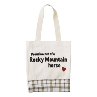 Caballo de la montaña rocosa bolsa tote zazzle HEART