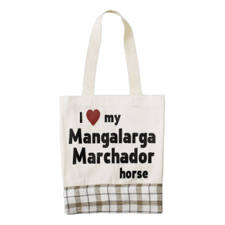 Caballo de Mangalarga Marchador Bolsa Tote Zazzle HEART