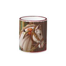 Caballo del carrusel taza