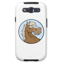 Caballo feliz de Brown Galaxy S3 Covers