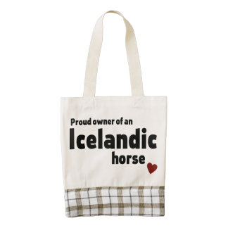Caballo islandés bolsa tote zazzle HEART