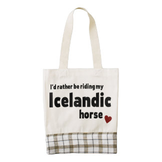 Caballo islandés bolsa tote zazzle HEART