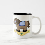 Caballo mecedora del juguete tazas