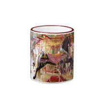 Caballos del carrusel taza