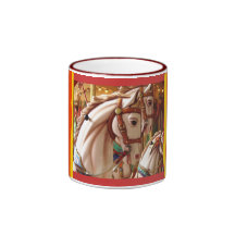 Caballos del carrusel taza