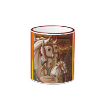 Caballos del carrusel tazas