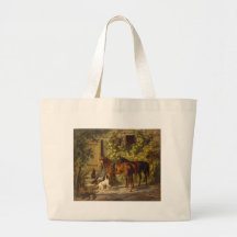 Caballos en el pórtico bolsas