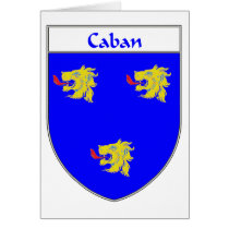 Caban Coat of Arms/Family Crest cards by NameGame Caban Coat of Arms/Family Crest cards