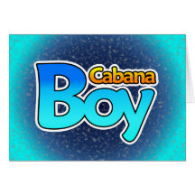 Cabana Boy Card
