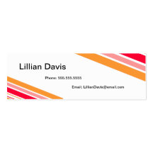 Cabana Stripe Business Cards