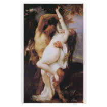 Cabanel  Alexandre  Nymphe  et  Satyr  1860 stationery