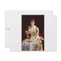 Cabanel Alexandre Portrait Of Young Lady Personalized Invite